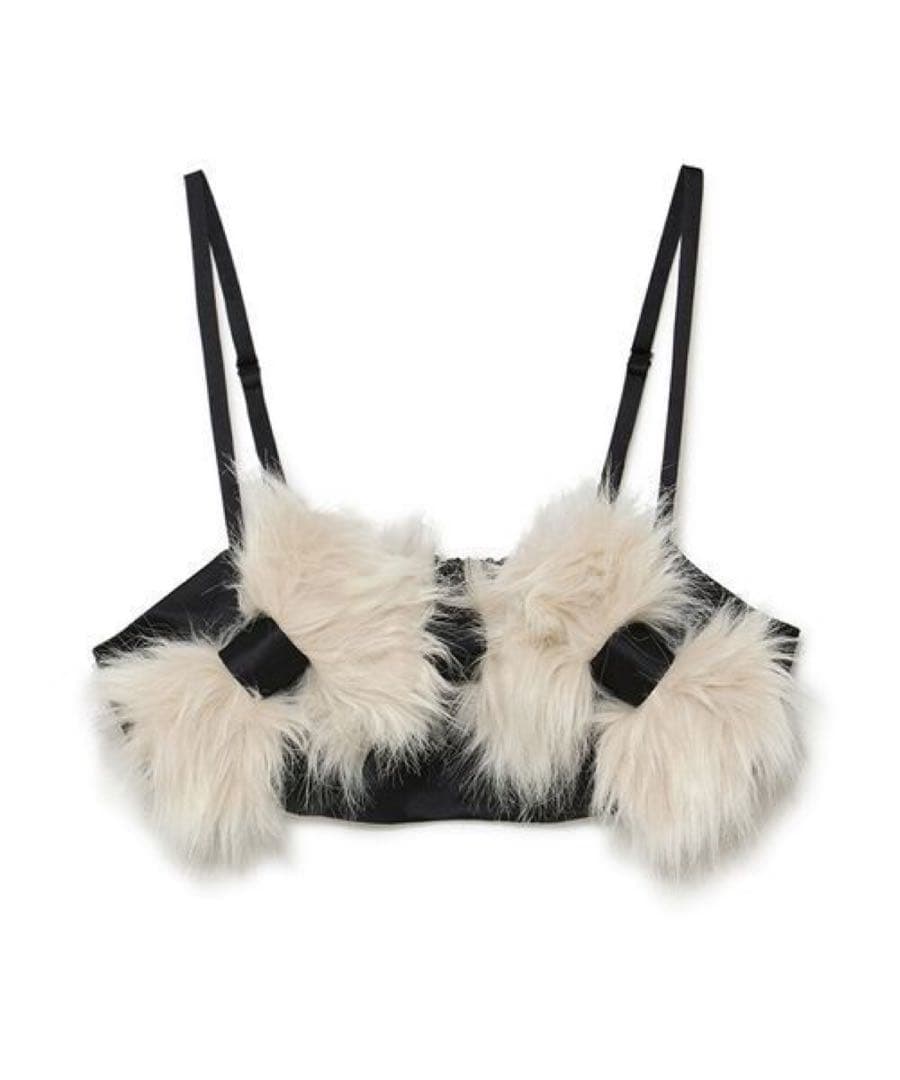 トップス SORIN Fur Ribbons Decorated Bustier