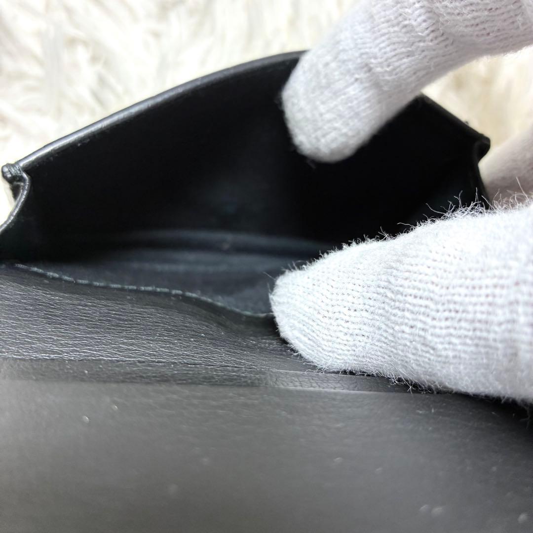 【バレンシアガ 】499201 ペーパー レザー 名刺入れ カードケース 黒