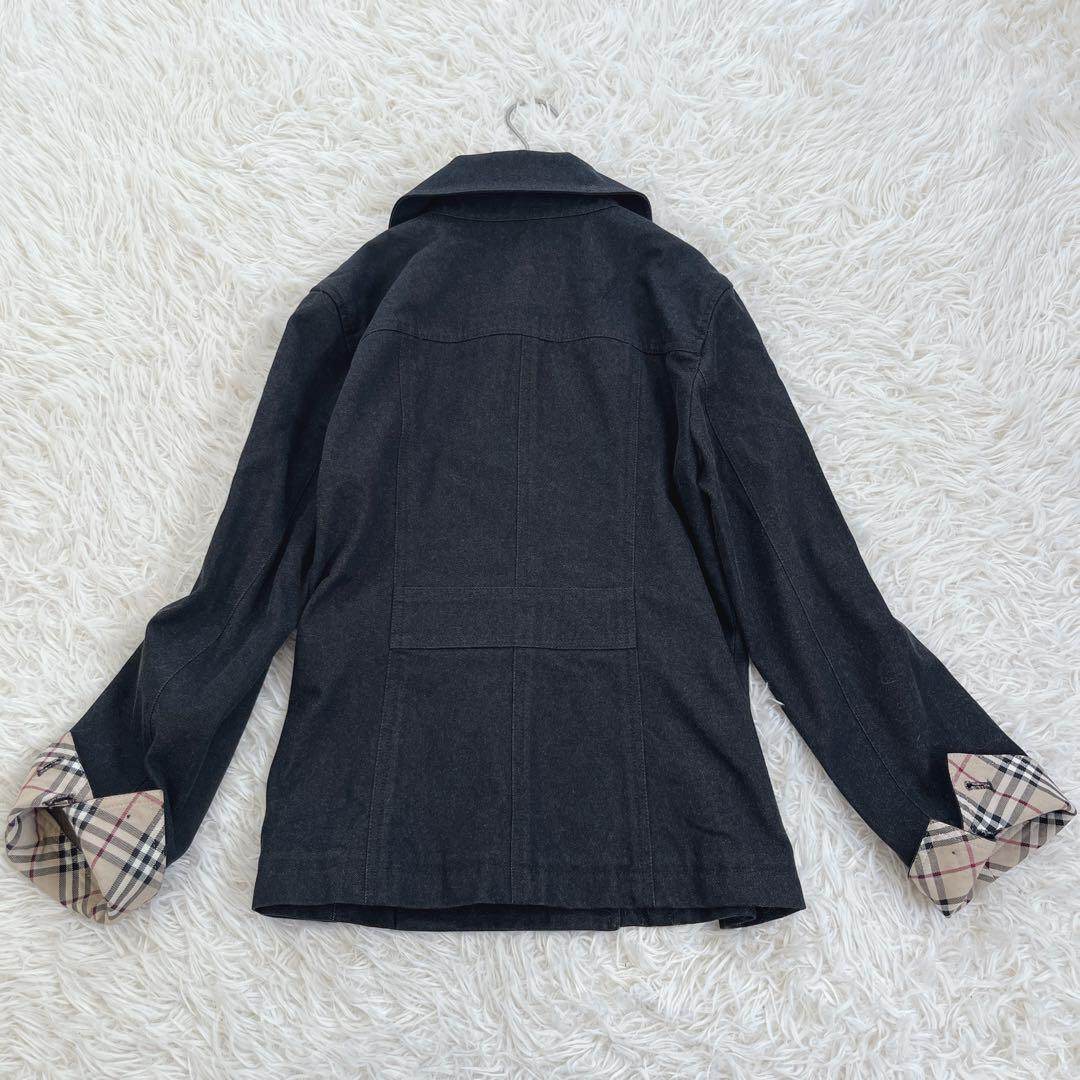 バーバリー ノバチェック ライナー付きデニムジャケット ダブル Gジャン2way
