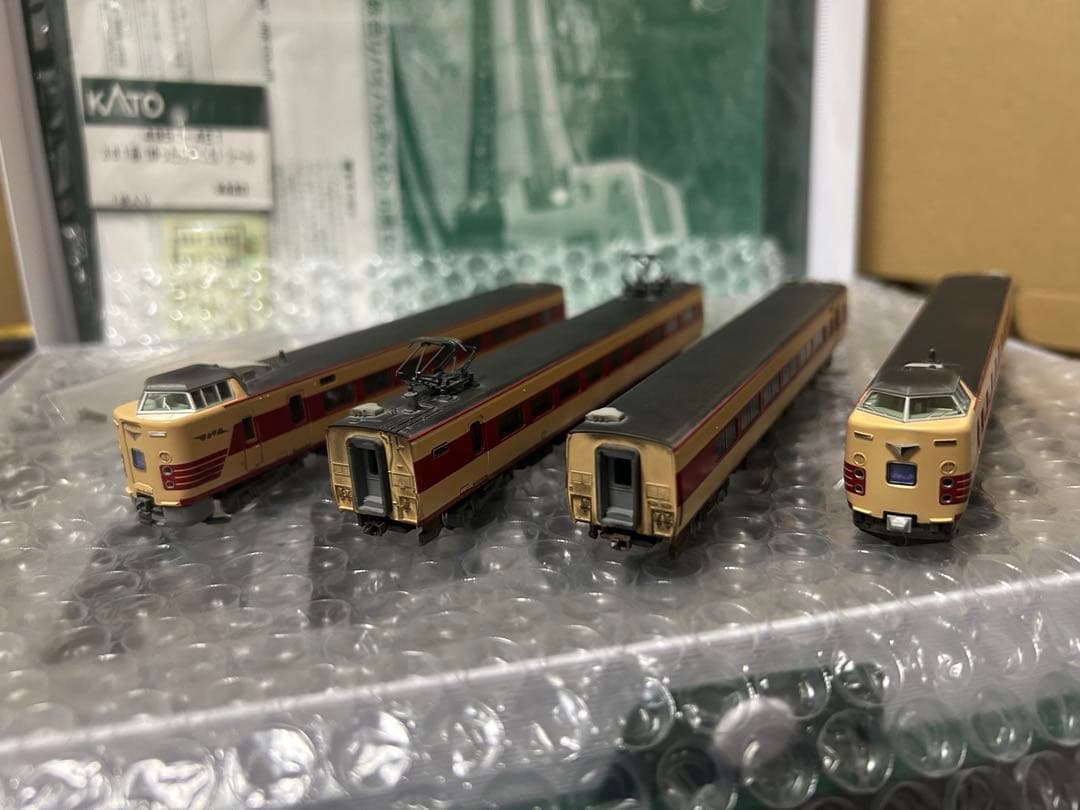 KATOウェザリング加工新品381系リバイバルやくも4両編成オーナー所有放出品