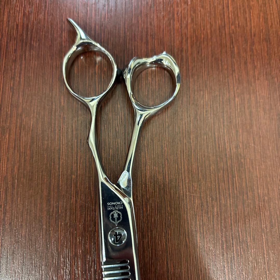 現行 ミズタニ セニングシザー CRONOSU 削ぎ9% 素材コバルト