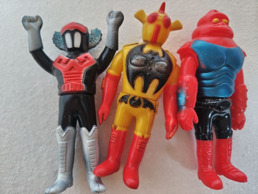 タカトク　アクマイザー3　ザビタン　イービル　ガブラ　ソフビ3体セット