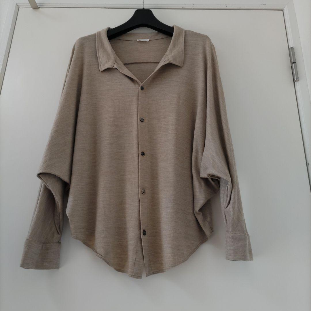 GALERIEVIEウォッシャブルウールジャージードルマンスリーブシャツ25AW