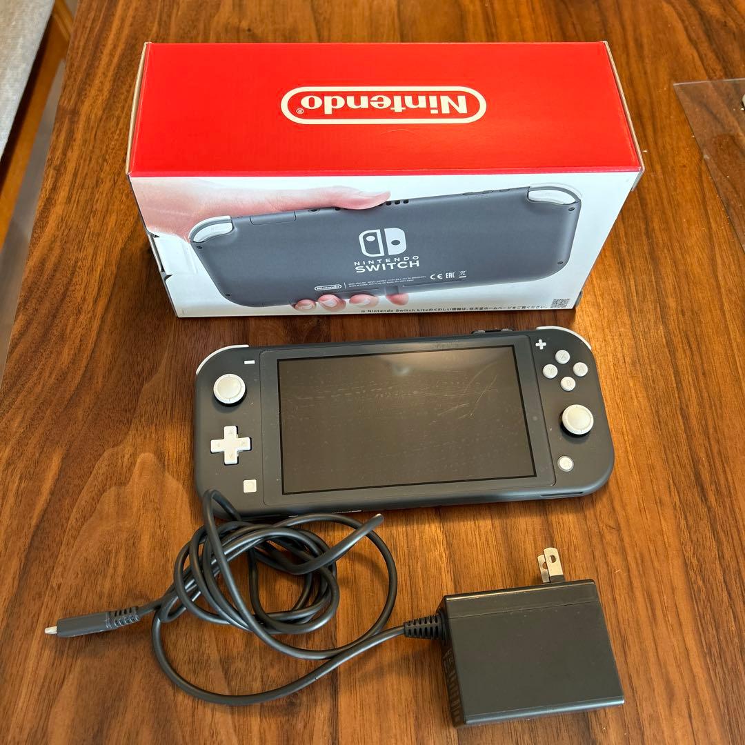 Nintendo Switch Lite グレー（ポーチ、microSD付き）