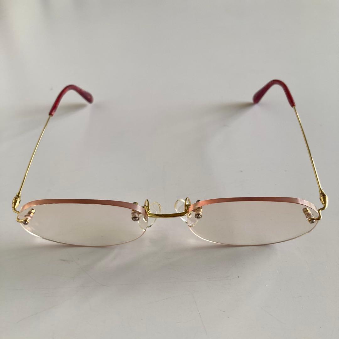 paris miki　パリミキ super smooth K18 金　メガネ