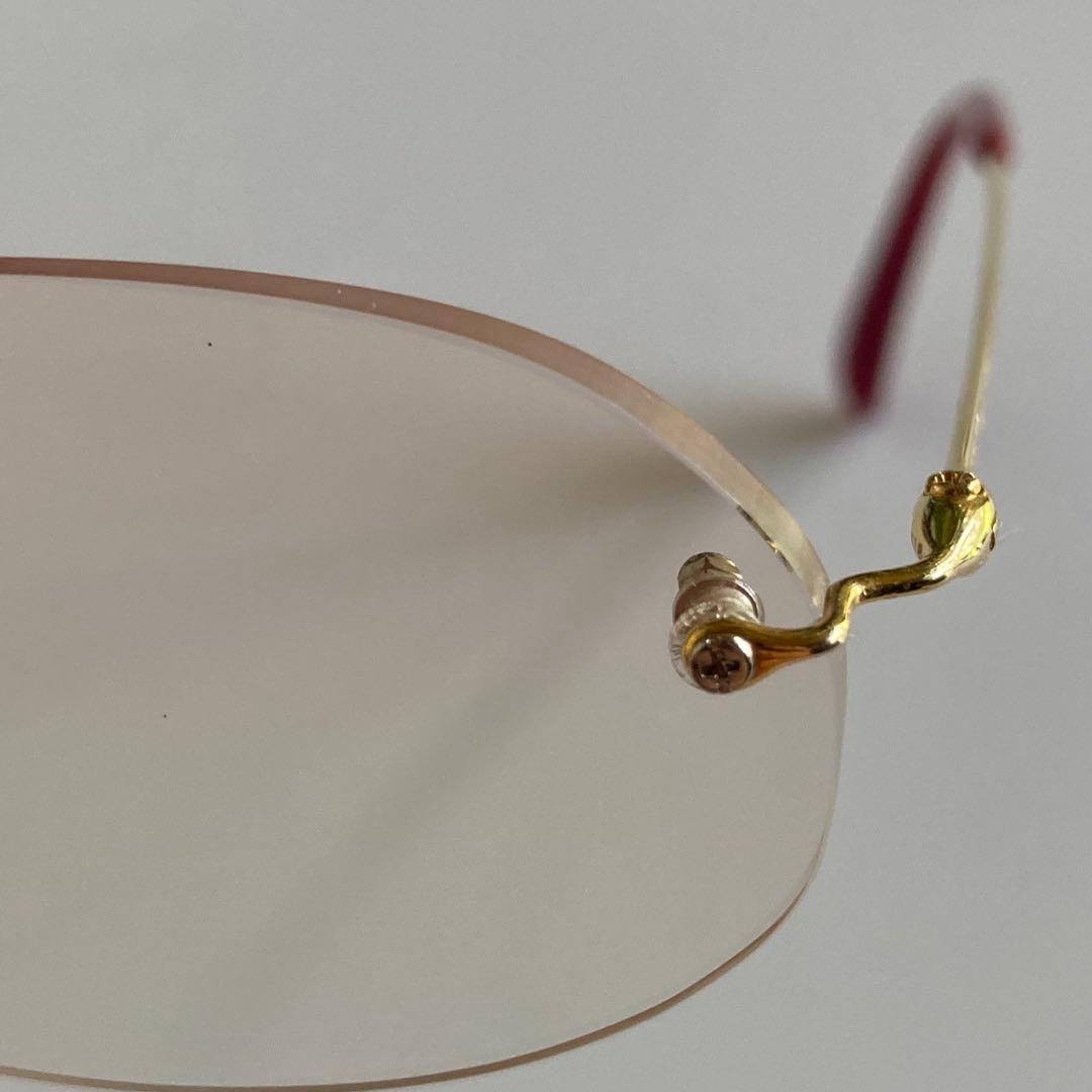 paris miki　パリミキ super smooth K18 金　メガネ