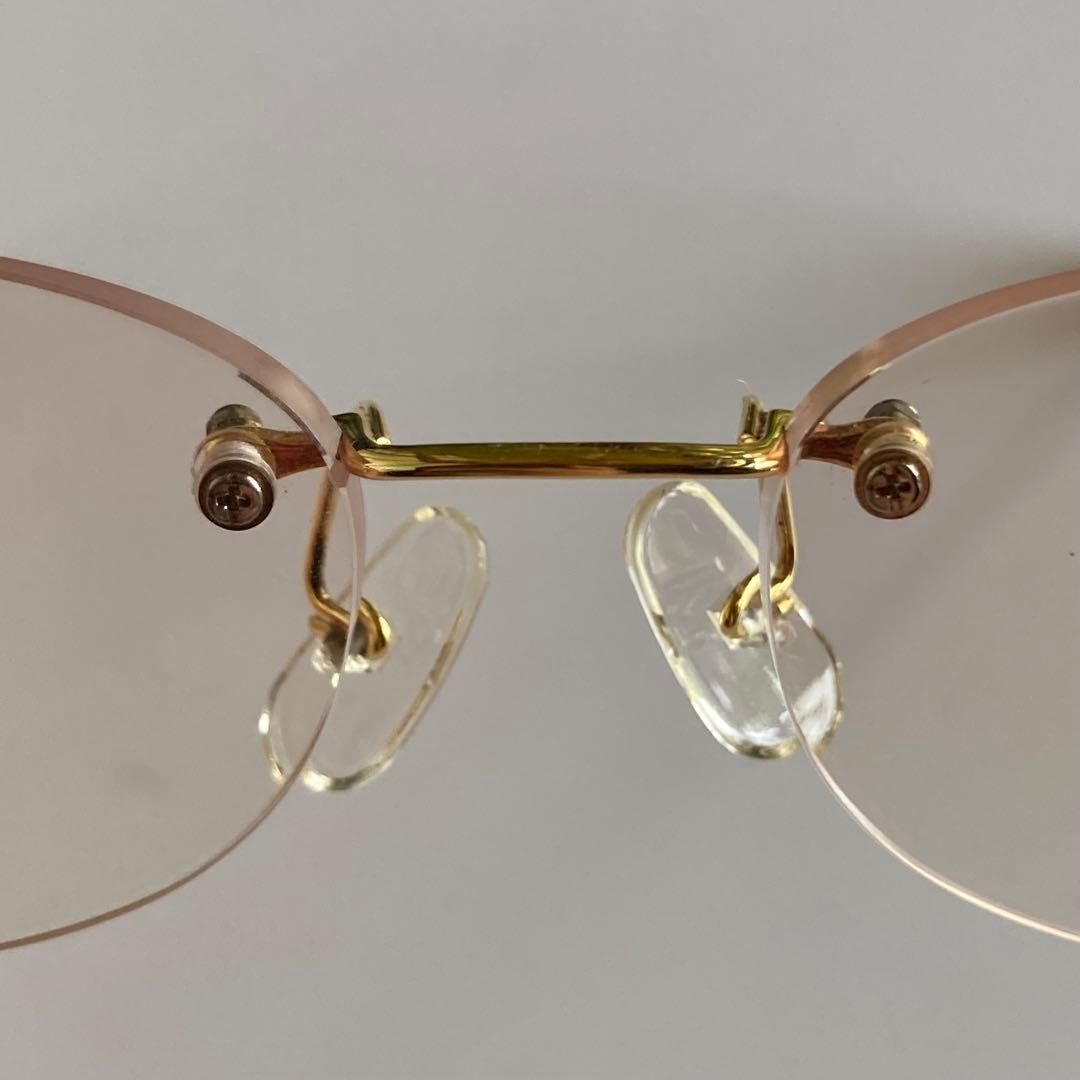 paris miki　パリミキ super smooth K18 金　メガネ