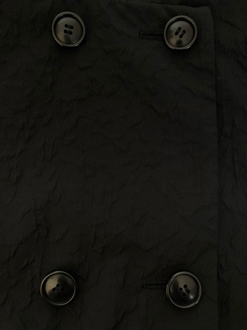 COLUMN ジャカードコート　ボリュームコート　36 ブラック