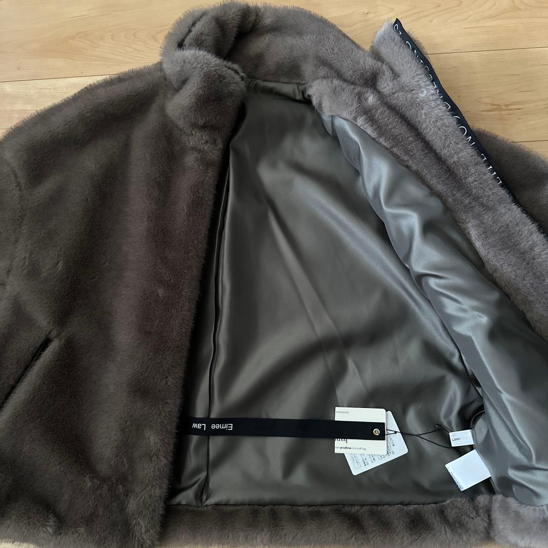 新品Eimee Law ミンクファー スタンドネックショートコート