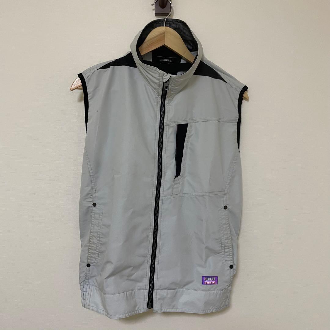 【美品】空調風神服 ベスト L カンサイ 01005 2025年新型ファン付