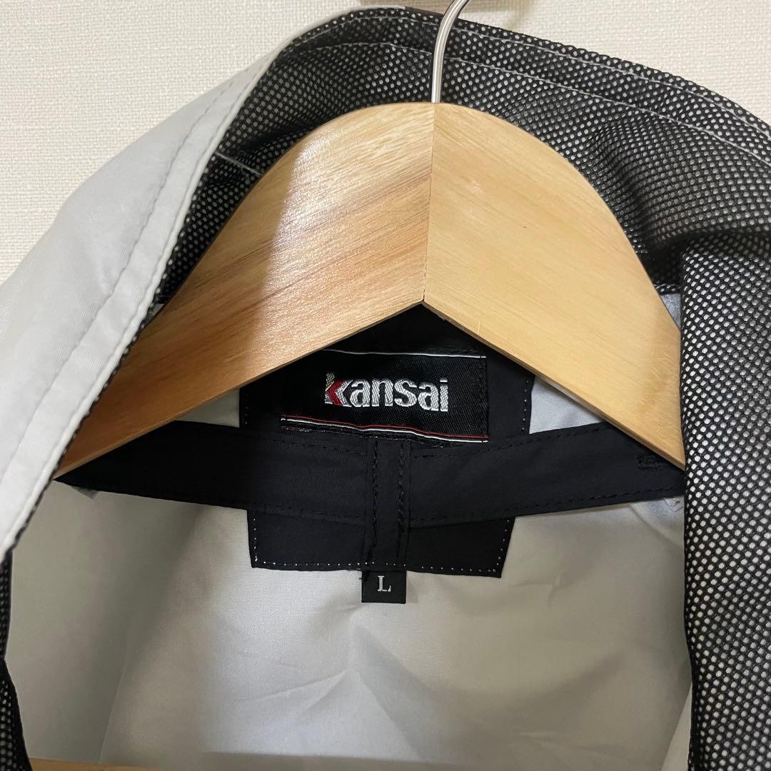 【美品】空調風神服 ベスト L カンサイ 01005 2025年新型ファン付