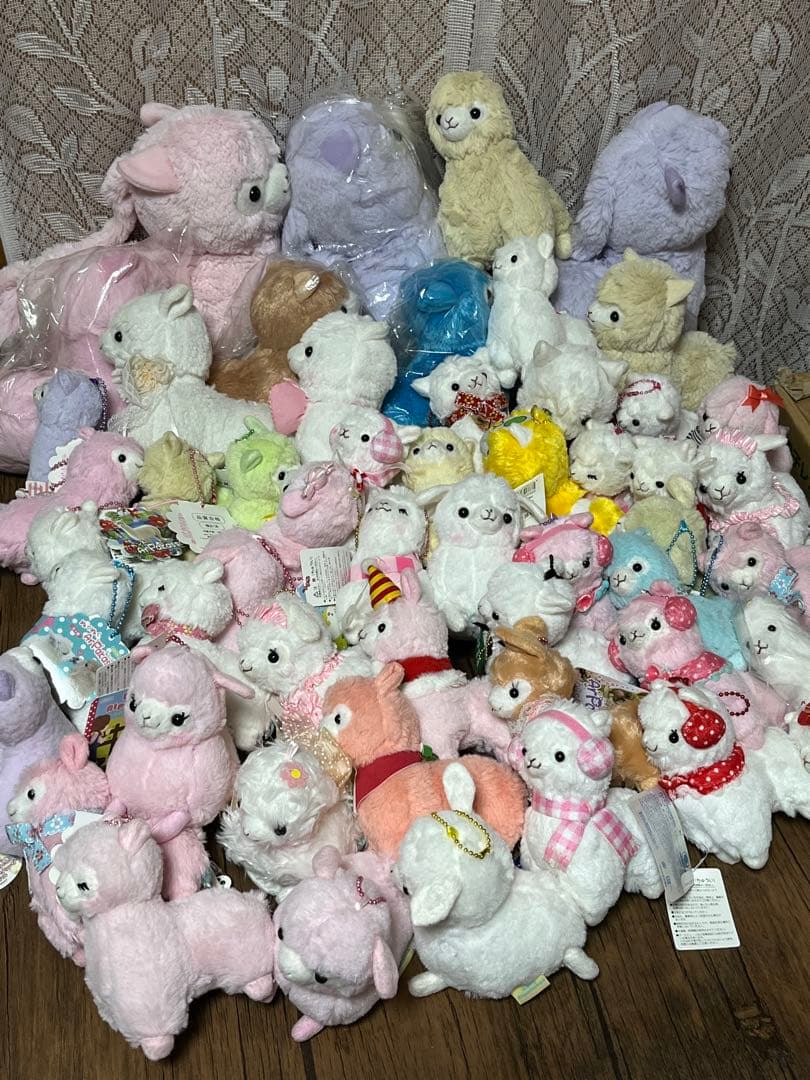 アルパカッソ＆ベイビーアルパカッソ　ぬいぐるみ＆ポーチ＆小物れ　大量セット