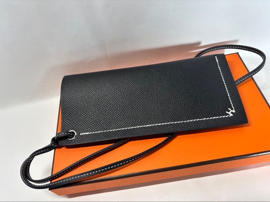 エルメス　メガネケース　ブラック