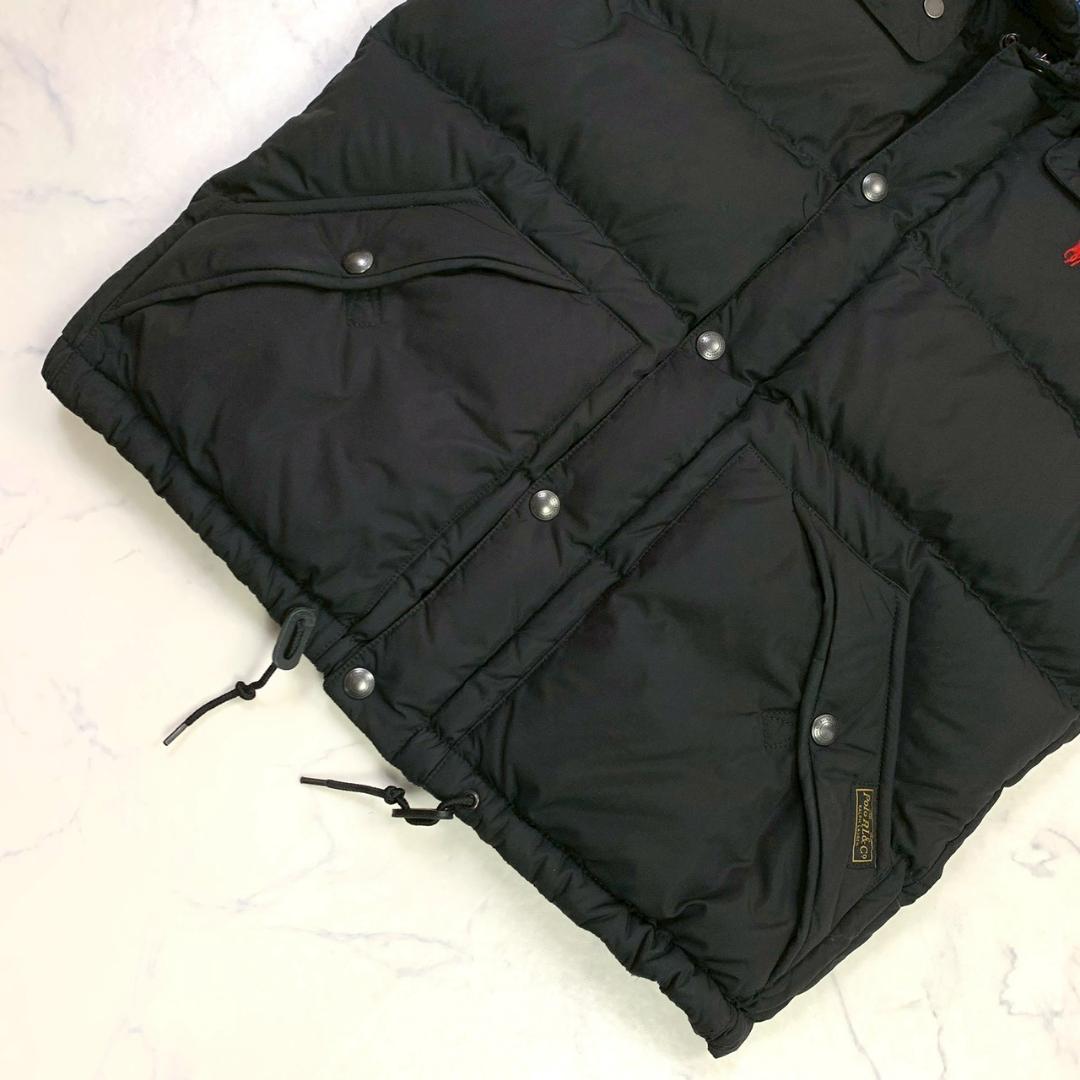 ポロラルフローレン ダウンベスト ポニー刺繍 ブラック M　E046