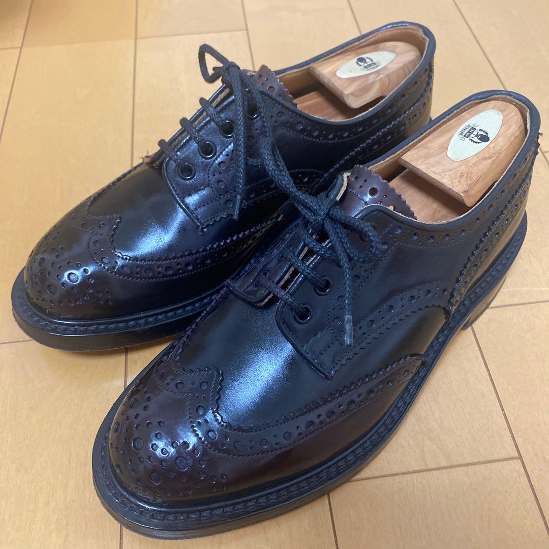 美品　Tricker's バートン コードバン uk7 バーガンディ