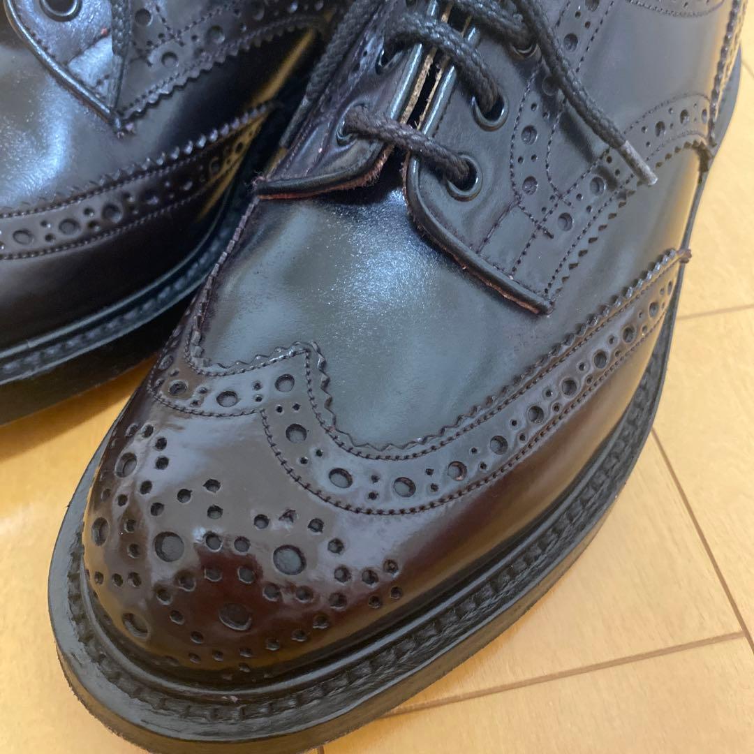 美品　Tricker's バートン コードバン uk7 バーガンディ