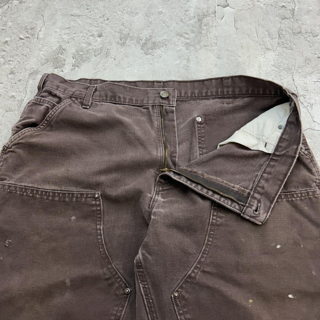 .*様 Carhartt　ダブルニーダックペインターパンツ　W39　ダークブラウ