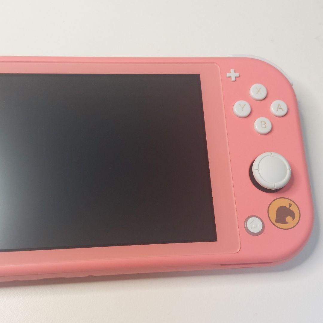 【動作品】スイッチライト本体 あつ森 しずえカラー 充電器 SDカード付き