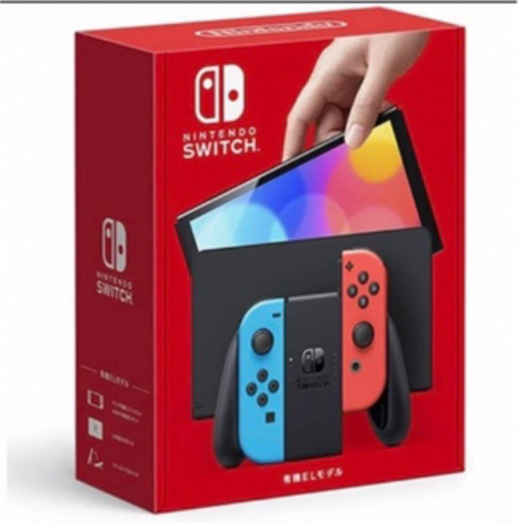【完美品】Nintendo Switch 有機ELモデル 本体 ネオン スプラ3