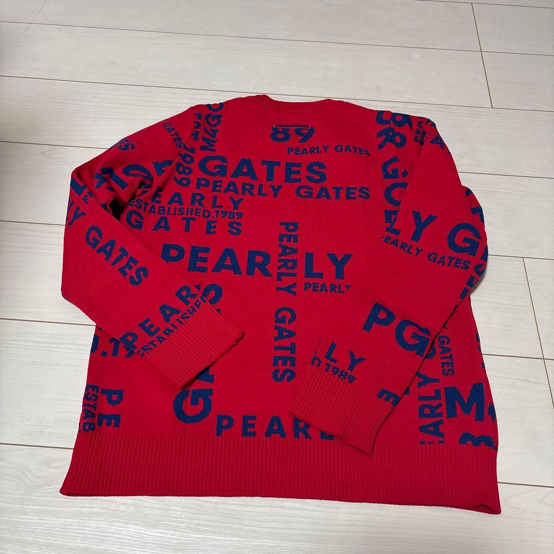 パーリーゲイツ　赤セーター、 紺色スカート、未使用品