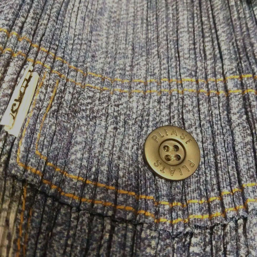 プリーツプリーズ⚪イッセイミヤケ⚪デニム柄【極美品★レア】