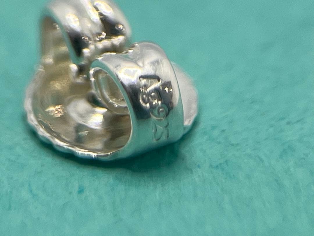 c720 ティファニー　バイザヤード　アクアマリン　ピアス　シルバー　925