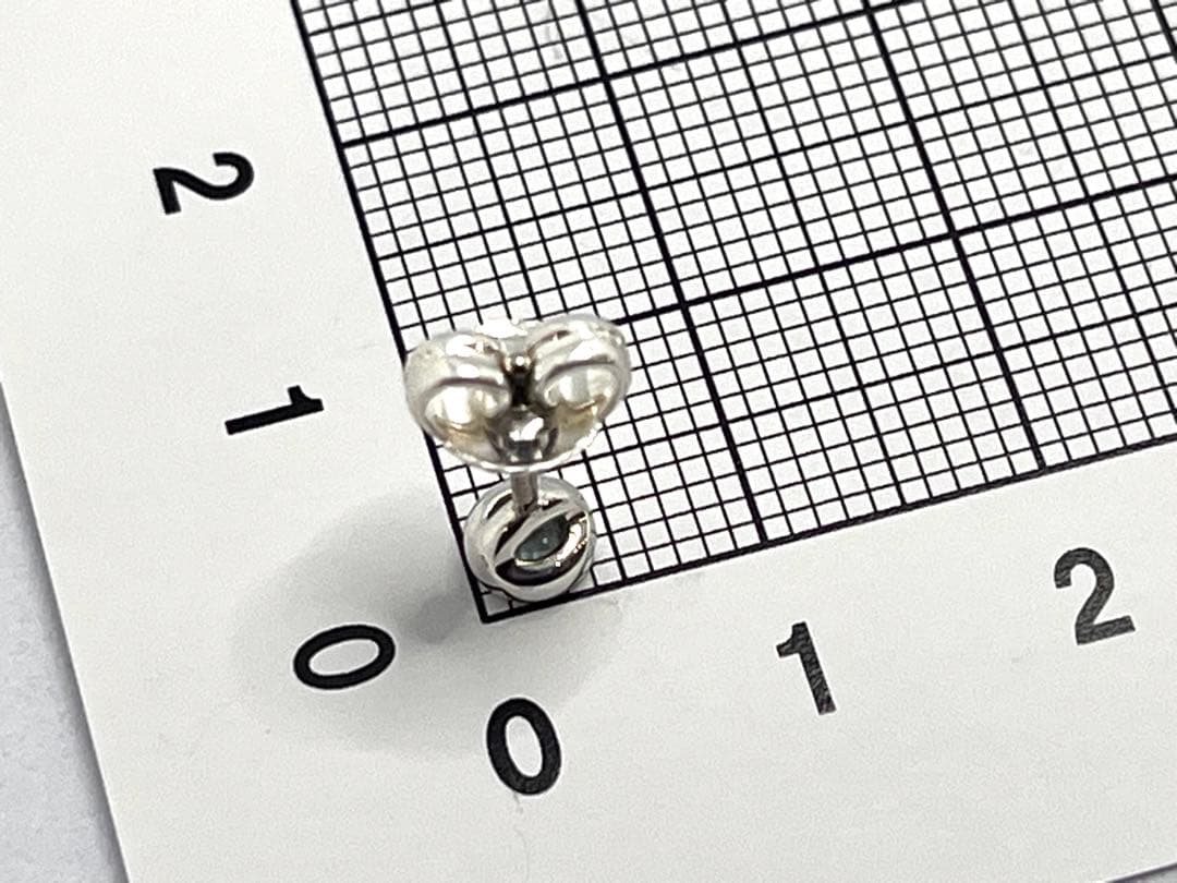 c720 ティファニー　バイザヤード　アクアマリン　ピアス　シルバー　925