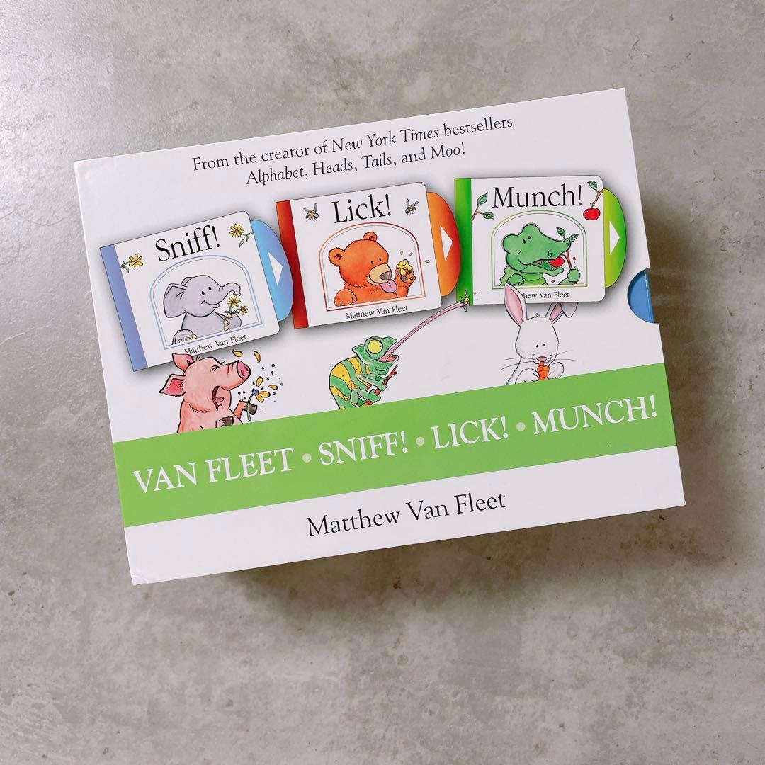 Van Fleet Sniff! Lick! Munch! 仕掛け絵本3冊セット