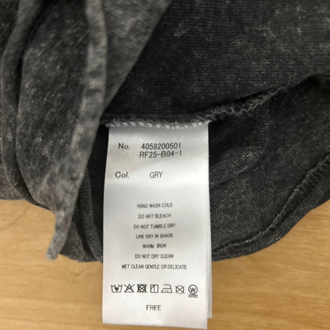 REFLEM/レフレム グランジレイヤードロンT グレー　良品✨