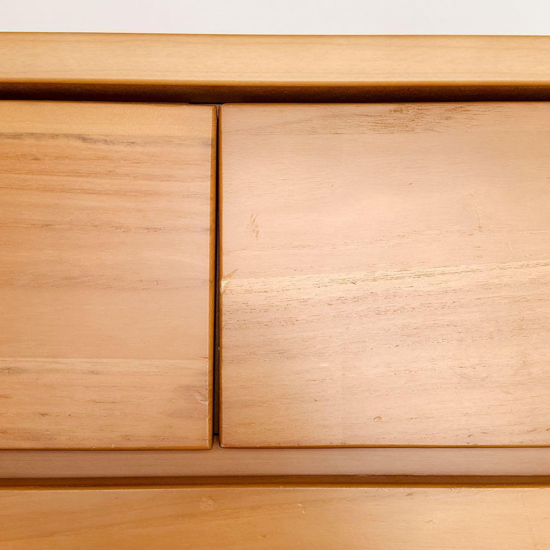 【格安】ニトリ タンス 6段 幅80cm ライトベージュ 収納棚 レール付き