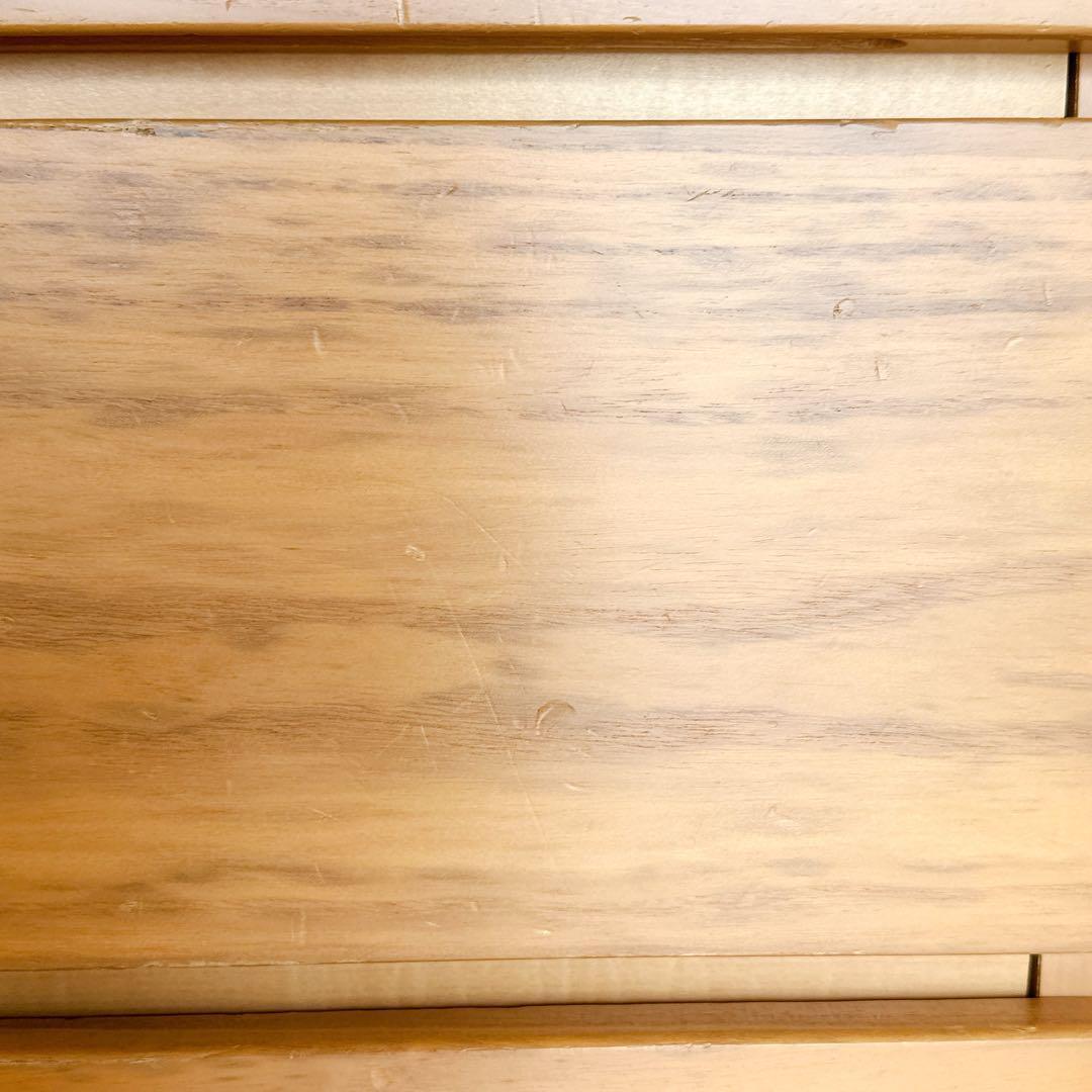 【格安】ニトリ タンス 6段 幅80cm ライトベージュ 収納棚 レール付き