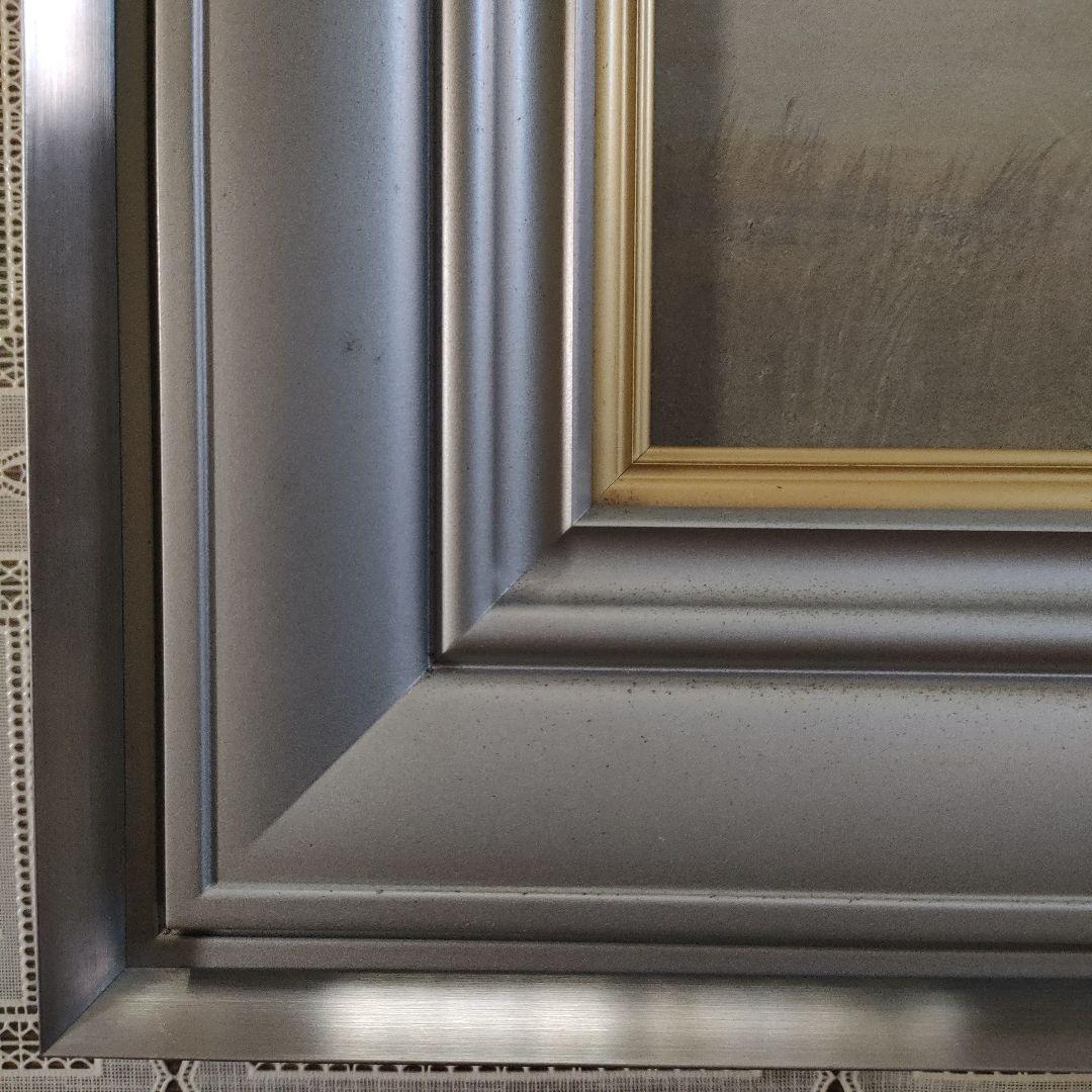 ★美品★ 谷井俊英　日本画 F15号『丘』 共シール付