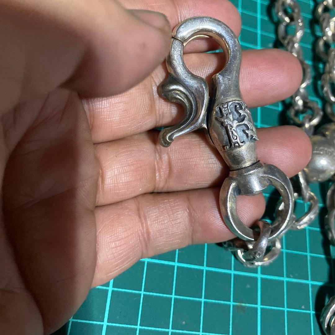 すごく素早い　ROIST スカル　ウォレットチェーン　925 帽子