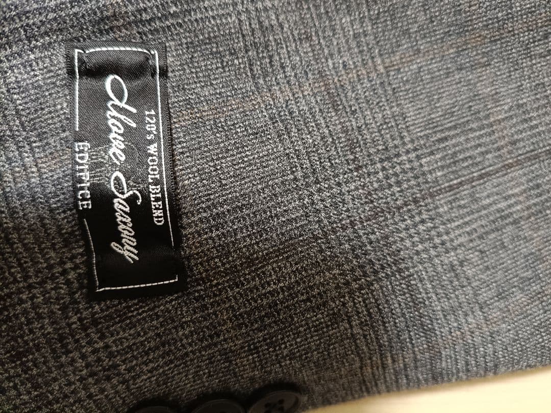 EDIFICE エディフィス サキソニーウール セットアップ スーツ M