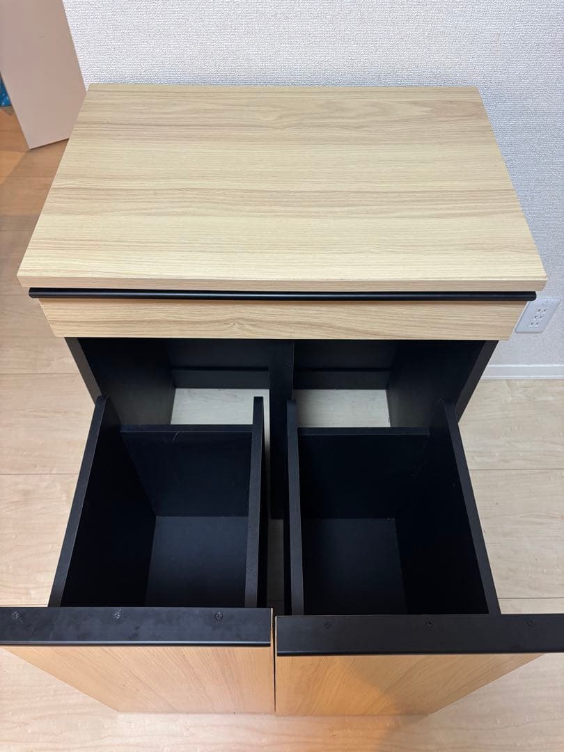 【10/31まで】ドロワーダストボックス （ノット） 分別タイプ　ナチュラル