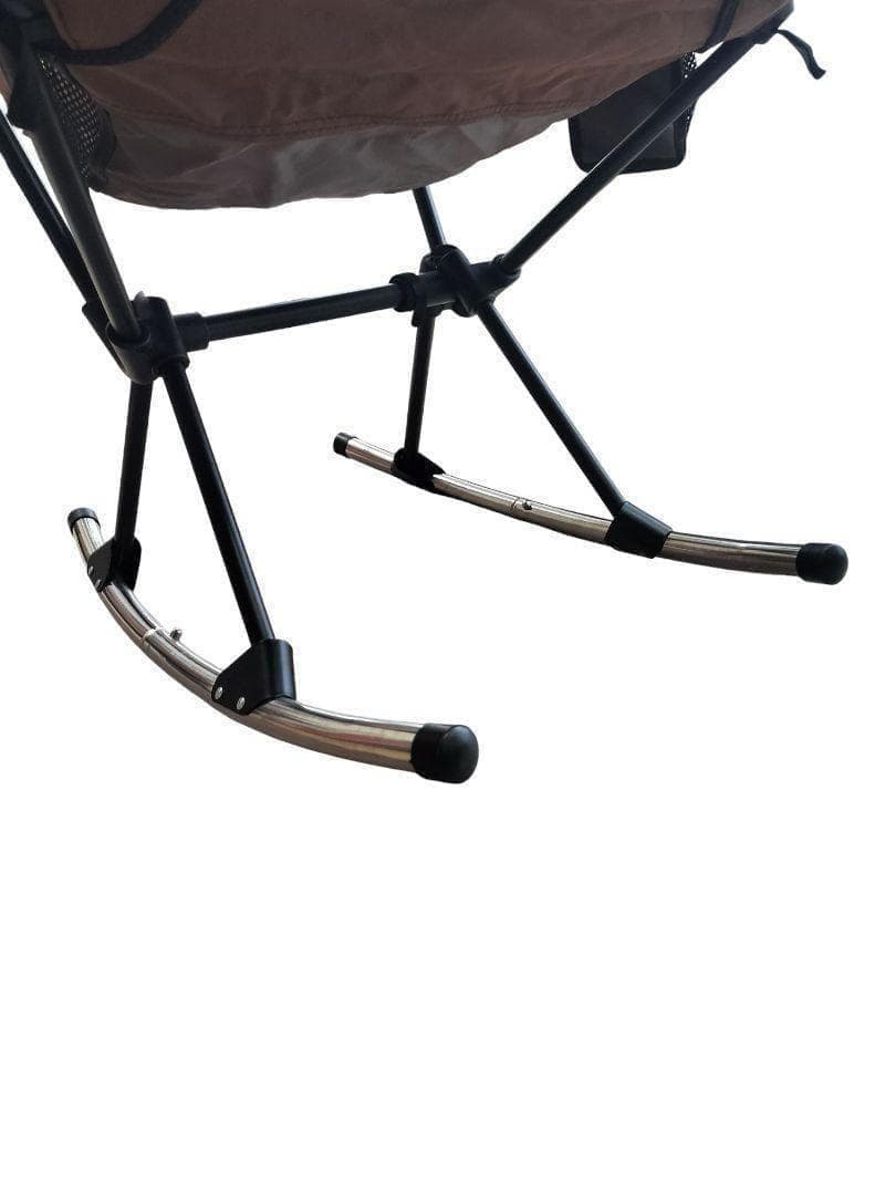 【超美】 DesertFox ロッキング機能 ハイバック 折畳チェア ブラウン