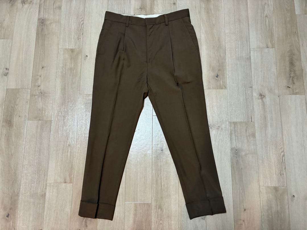 【美品】WACKO MARIA ワコマリア スラックスパンツ 着 M ゼニア生地