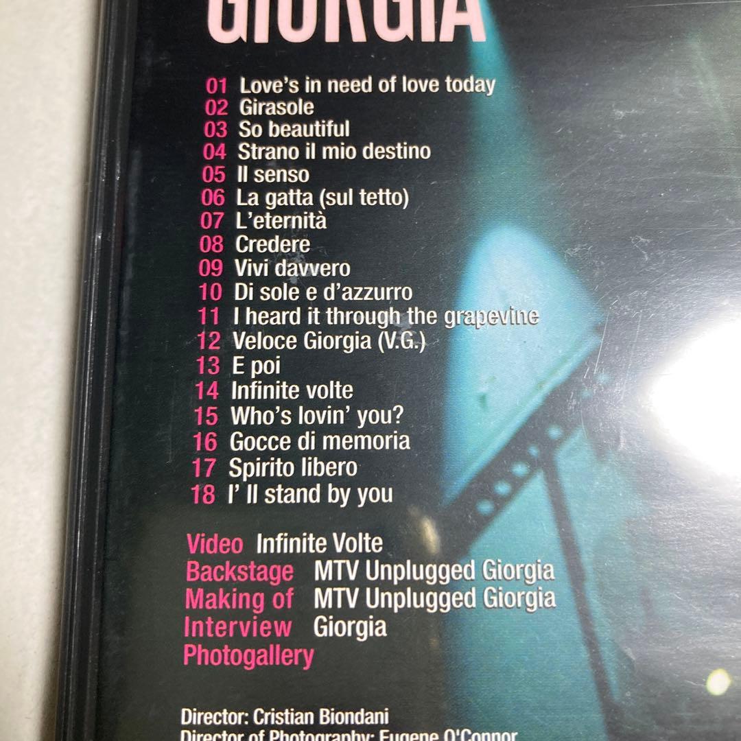 Mtv Unplugged Giorgia DVD ジョルジア