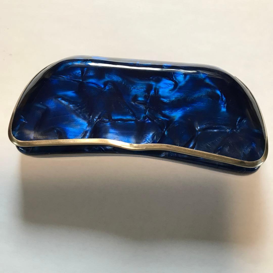 Reinhold Kuhn ラインホルト キューン セルロイド　メガネケース　青