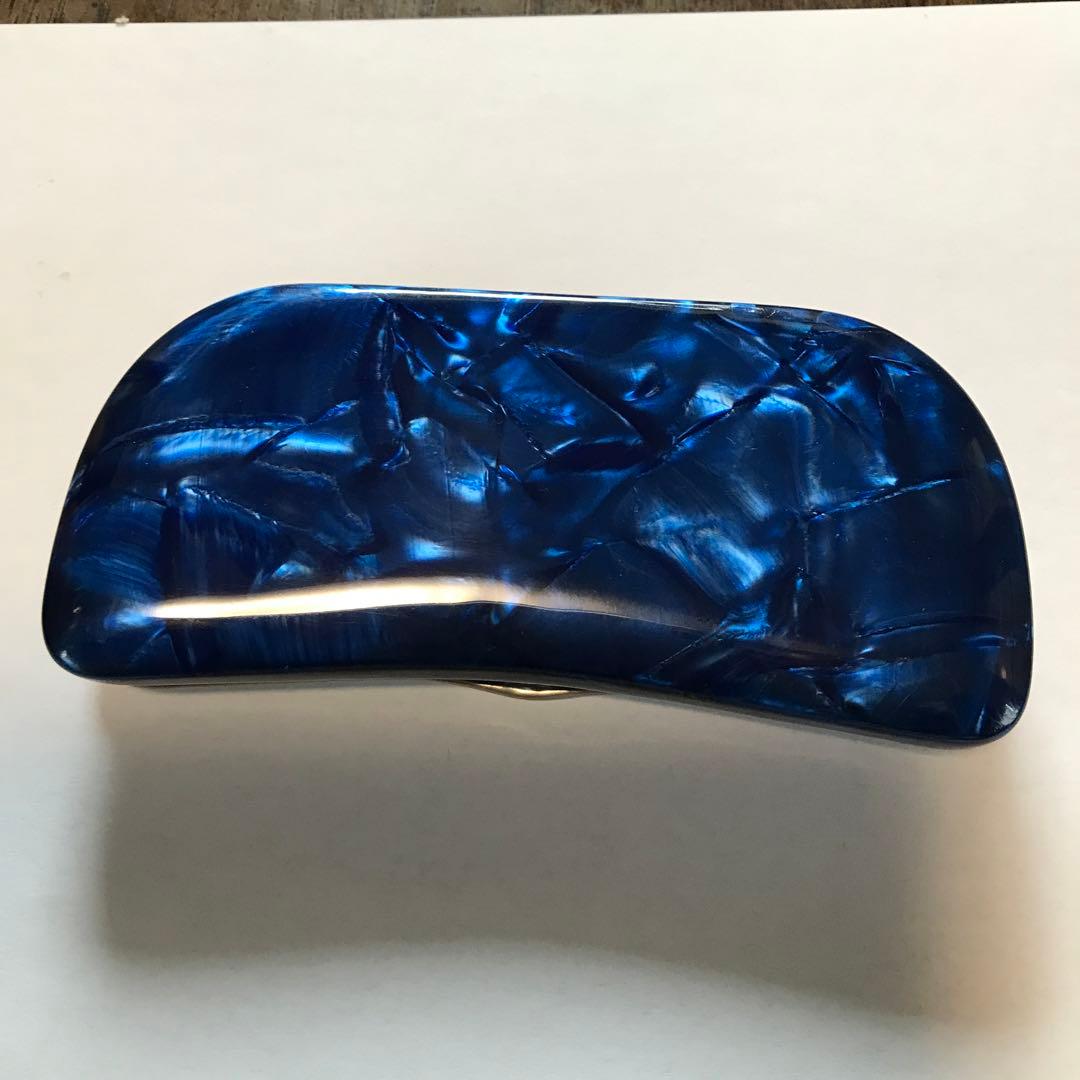 Reinhold Kuhn ラインホルト キューン セルロイド　メガネケース　青