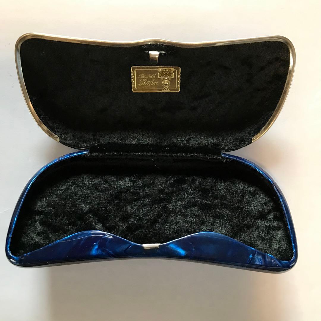 Reinhold Kuhn ラインホルト キューン セルロイド　メガネケース　青