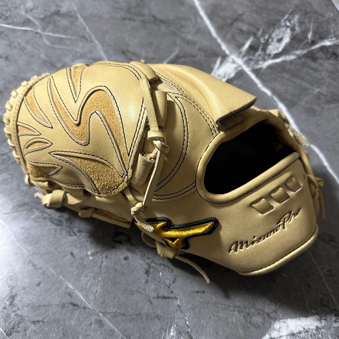 ミズノプロ 軟式グローブ 投手用 ブロンド 左用