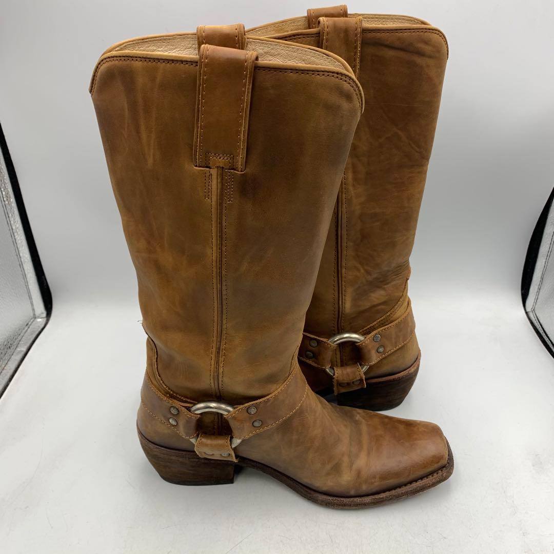 XB124 プラダ ウエスタンブーツ 37.5 約23.5cm ブラウン