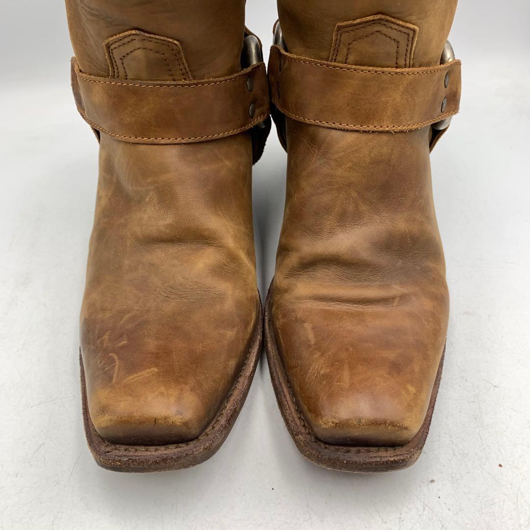 XB124 プラダ ウエスタンブーツ 37.5 約23.5cm ブラウン