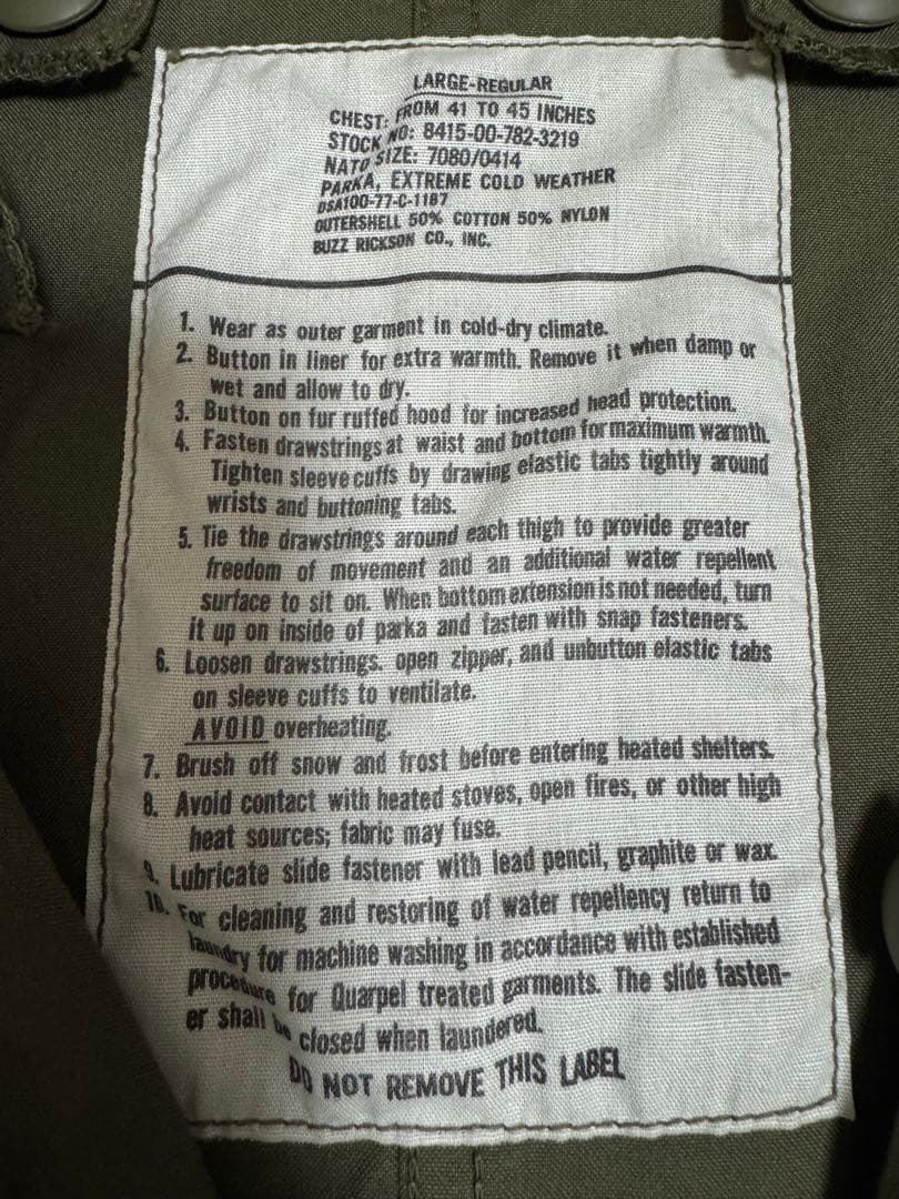 バズリクソン BR14719 M-65 モッズコート