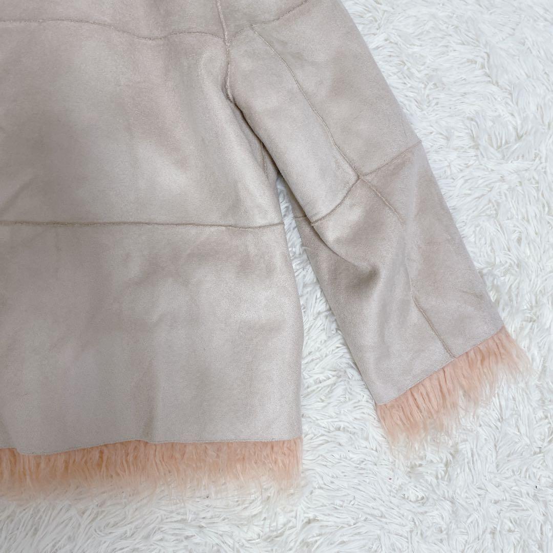 美品 グレースコンチネンタル ハーフコート ファージャケット リバーシブル