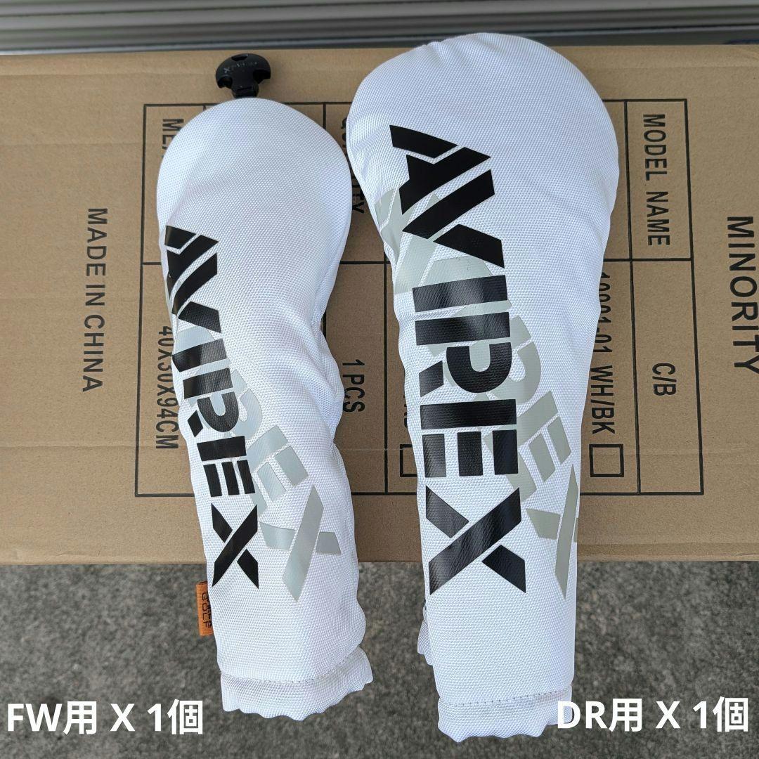 AVIREXキャディバッグ セルフスタンド付＋ヘッドカバー7点セット