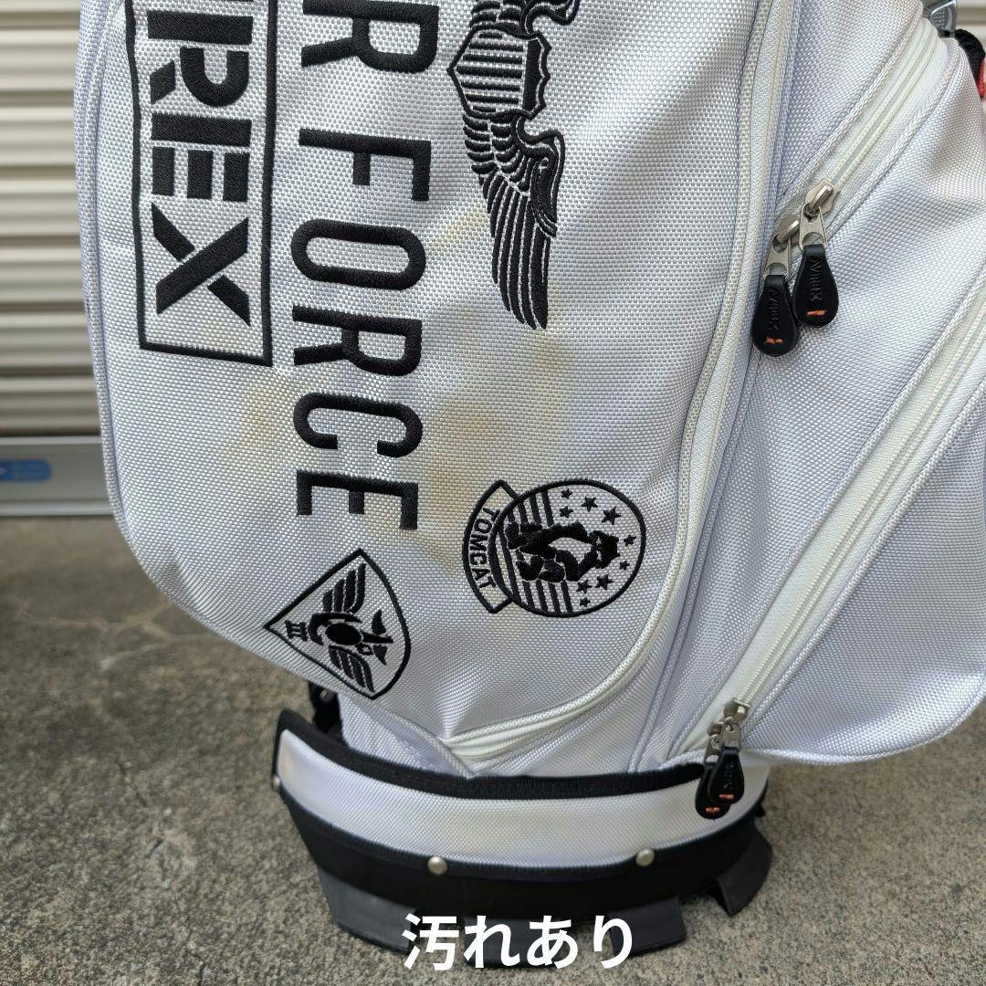 AVIREXキャディバッグ セルフスタンド付＋ヘッドカバー7点セット