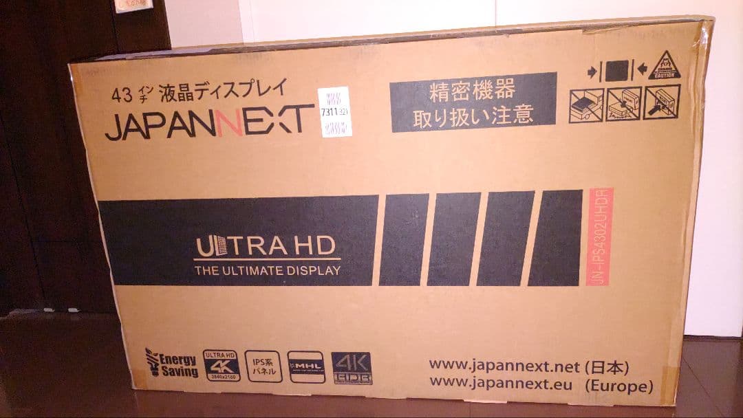 43インチ 4Kモニタ 大型液晶 JN-IPS4302UHDR