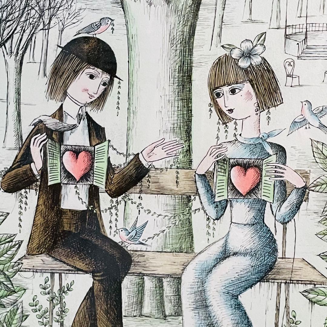 レイモンペイネ　『心を開いて』　リトグラフ 大型　版画　エディションNo.あり